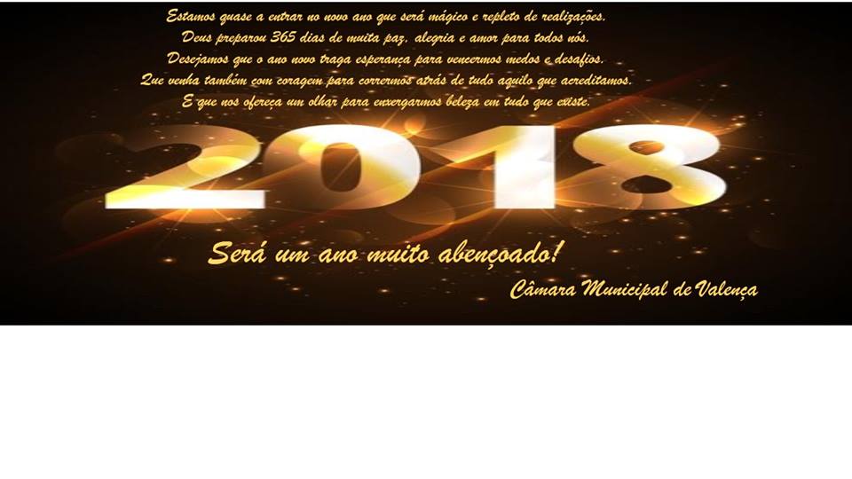 Desejamos um abençoado 2018!