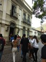 Estudantes visitam prédio histórico