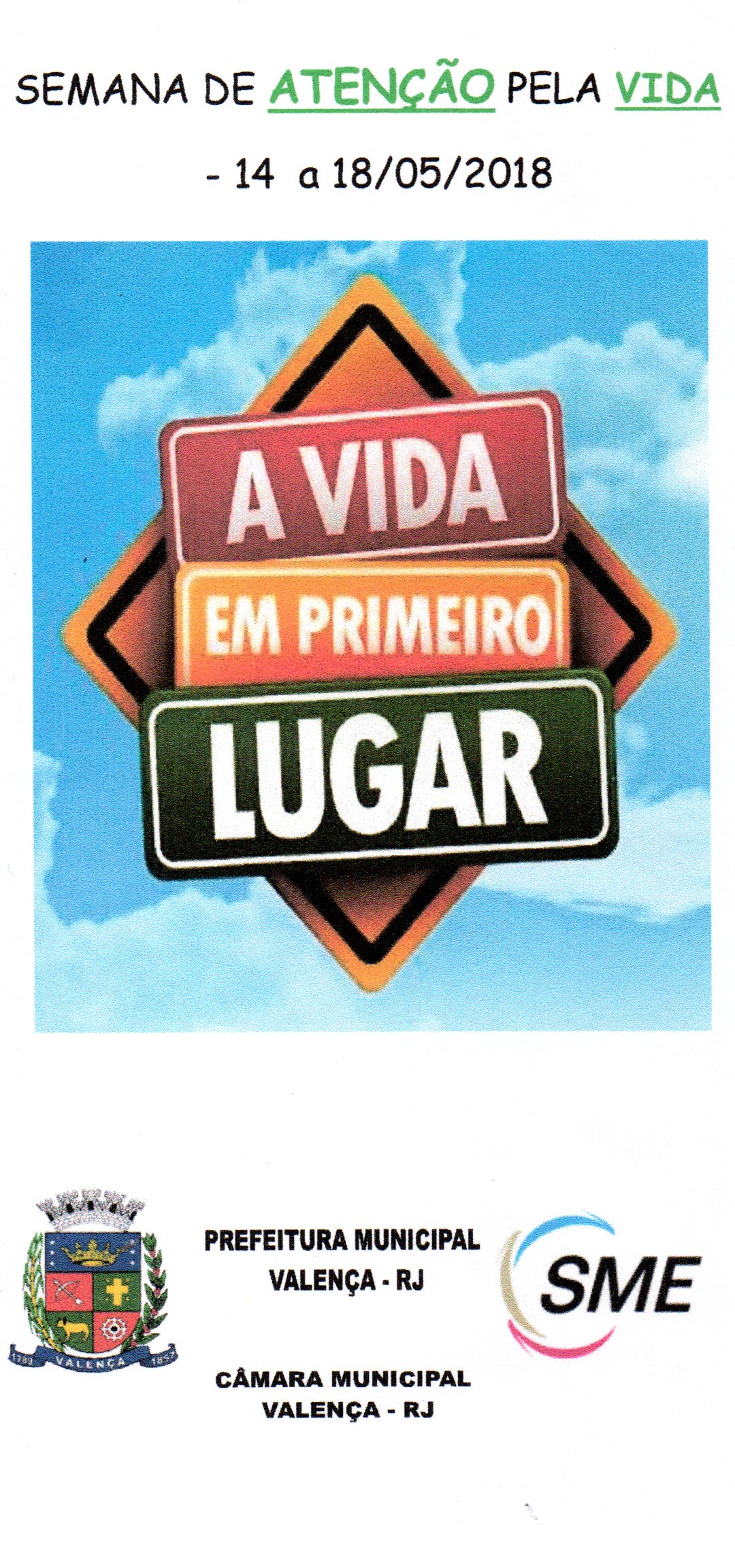 MAIO AMARELO - A VIDA EM PRIMEIRO LUGAR