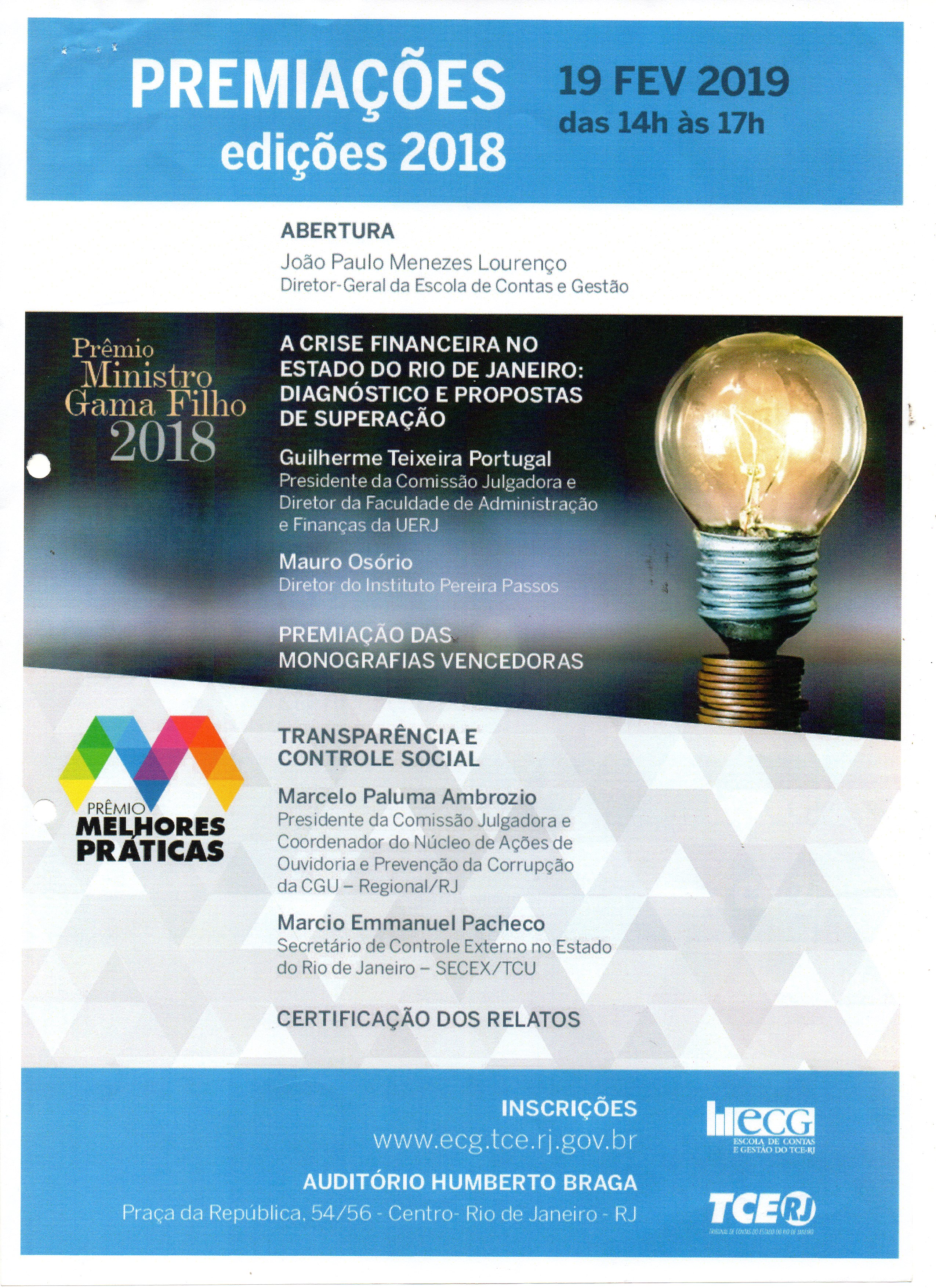 "REUNIÕES ITINERANTES" SERÃO PREMIADAS