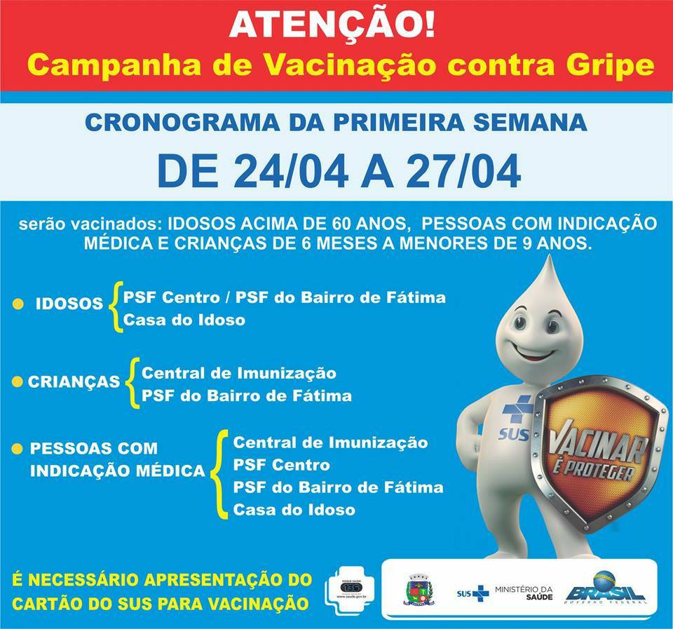 PREVINA-SE CONTRA A GRIPE: VACINE-SE!